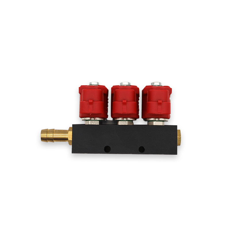 3-Cylinder 3Ohm Common Injector Rail for Gasoline Cars 